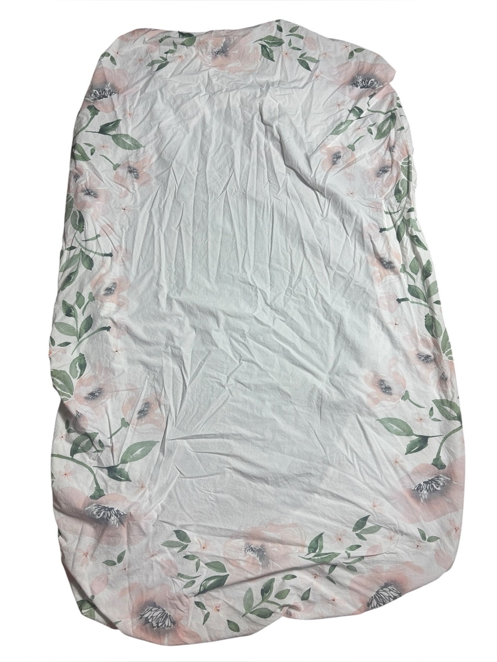 Pottery‎ barn kids Floral Fitted Crib Sheet organic cotton fairy girly